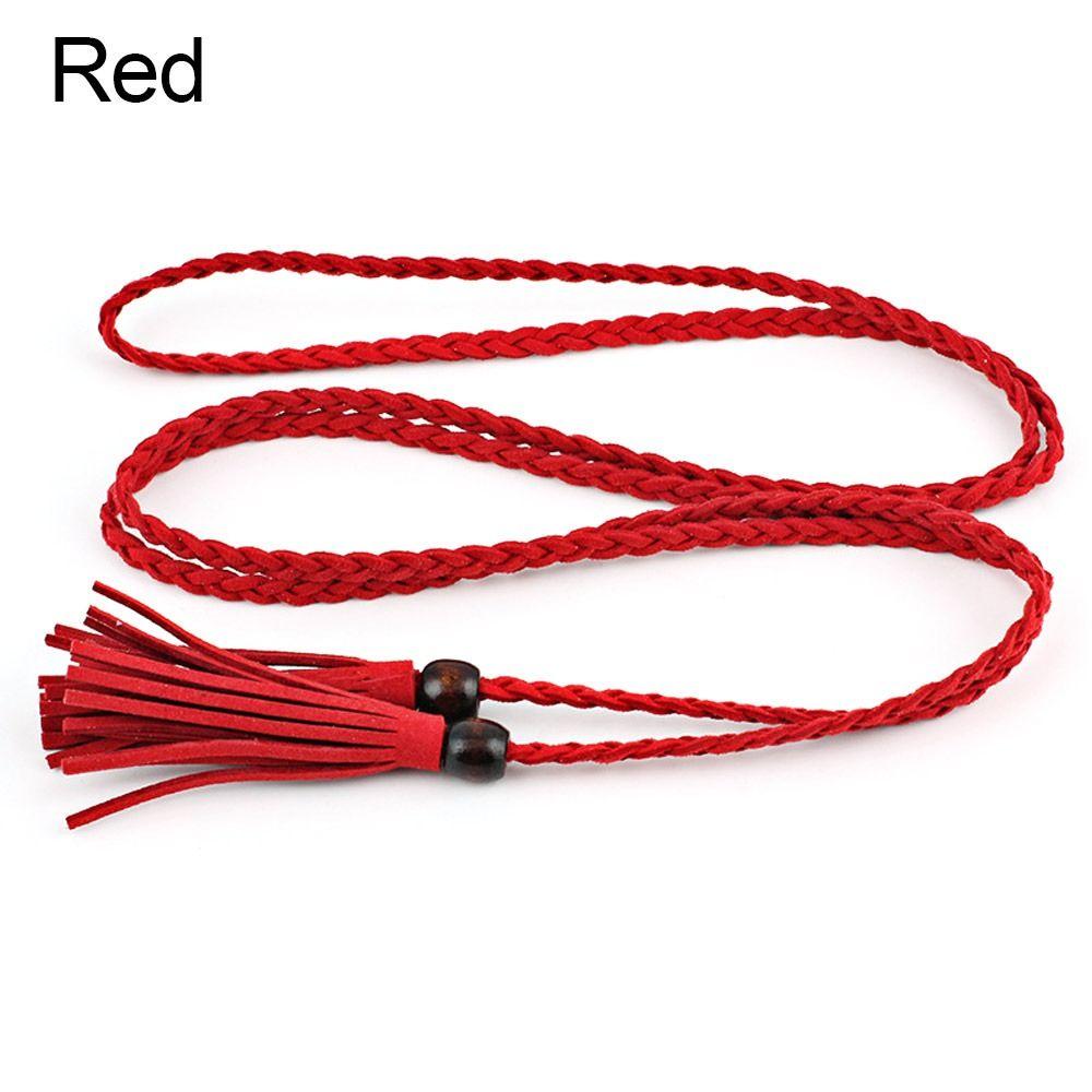 Tassel Waist Chain Adjustable Dress Belts High-quality Braided Belts