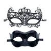 2 Pcs Couple Masquerade Masque Set For Men And Women Lace Venetian Party Masque Party Prom Ball Costume Accessory