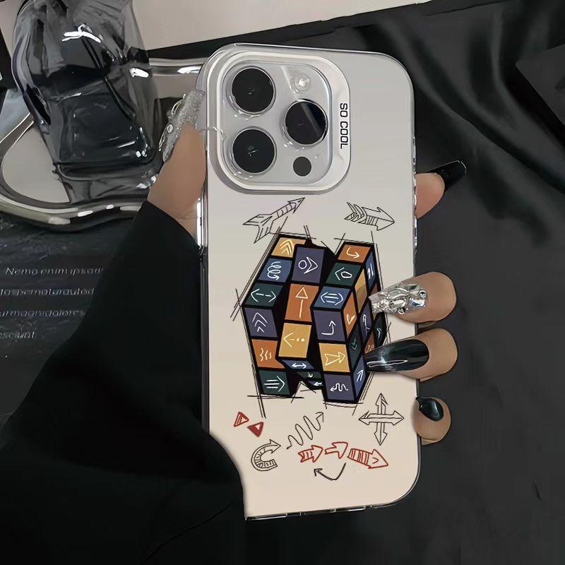 Arrow Rubik's Cube for Apple 16Pro mobile phone case iPhone15Pro new 14Pro personality 17Pro creativity