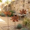Vintage Metall Blume Pfahl Gusseisen Blume Hof Kunst Dekoration Landschaftsbau Blumenbeet Pfahl Rasen