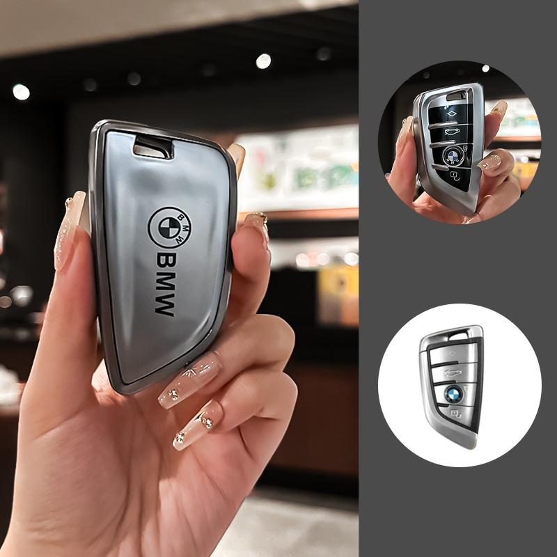 For BMW 1 3 5 7 Series X1 X3 X4 X5 F10 F15 F16 F20 F30 F18 F25 M3 M4 E34 Key Case Cover Alloy Shell Holder Keychain Accessories xg0