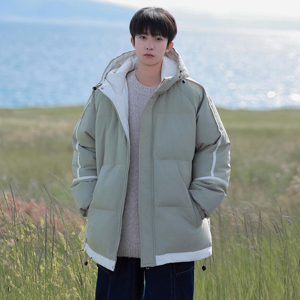 Autumn and Winter New Multi-color Optional Couple Cotton-padded Clothes Men's Hooded Bread Clothes Piled Thickened Cotton-padded Jackets Students
