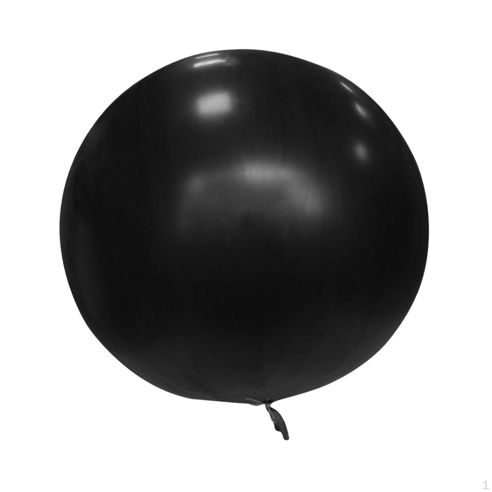 72 дюйма Большой Воздушный Шар Гигантский Круглый Шар, Свадьба Новый Год, Прочный Гигантский Утолщенный Шар, чёрный