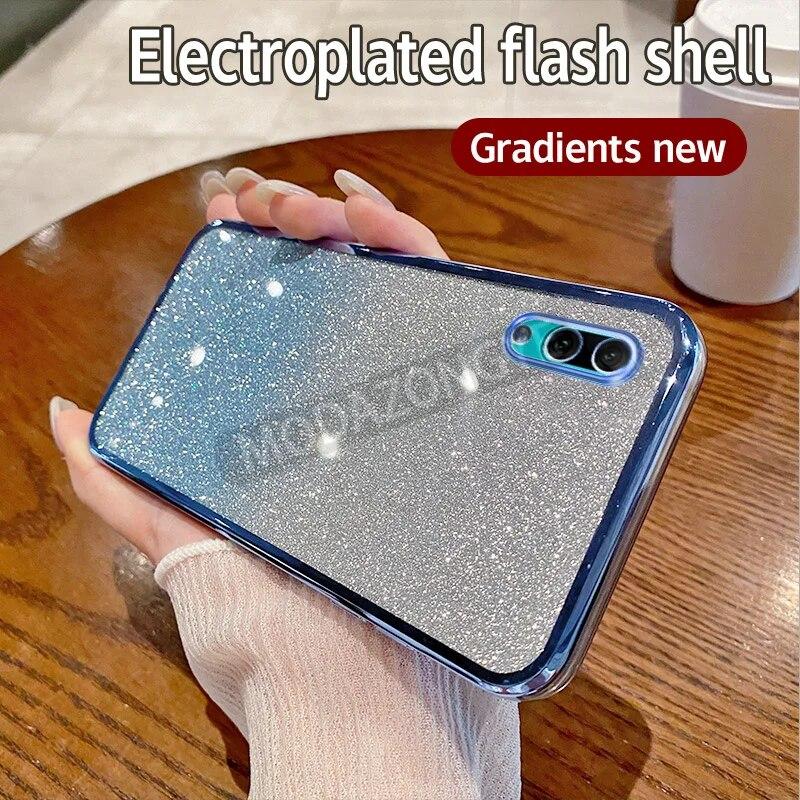 Huawei Y7 Pro 2019 ümbrisele galvaniseeritud pehme säraga TPU mobiiltelefoni tagakaas Huawei Y7Pro 2019 telefoni korpus tüdrukule