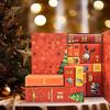 Christmas Countdown Empty Gift Box To Fill 24-Day Santa Claus Printed Collectible Box Christmas Advent Calendar Boxes