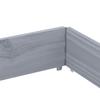 Vidaxl Donica Ogrodowa, Szara, 150X100 Cm, Lite Drewno Sosnowe