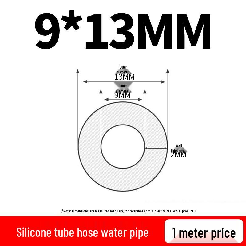 Elastic Tear-Resistant Transparent Silicone Water Hose - Odorless & High-Temperature Resistant for Household Water Dispensers