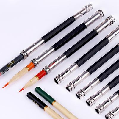 10Pcs/Set Pencil Extender Dual Head Lengthen Pole Ergonomics Handle Adjustable Pencil Holder Sketch School Tool for Students