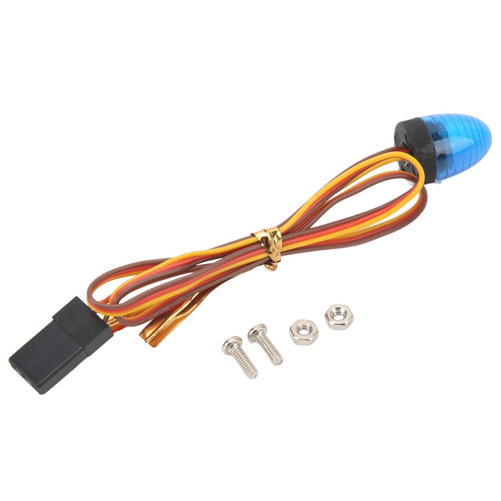 RC Car Alarming Light 5 Light Modes High Simulation Round Compact 10x15mm LED Warning Light for