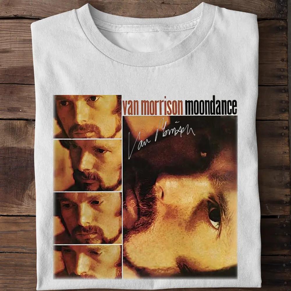 Van Morrison Moondance Basic Cotton Black S-2345 XL Men T-Shirt Unisex T-Shirt M