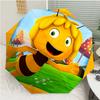 Maya the Bee Print Automatic Umbrella, 8 Rib Iron Frame, Plastic Handle, Suitable for Outdoor Travel &Daily , Ideal Gift