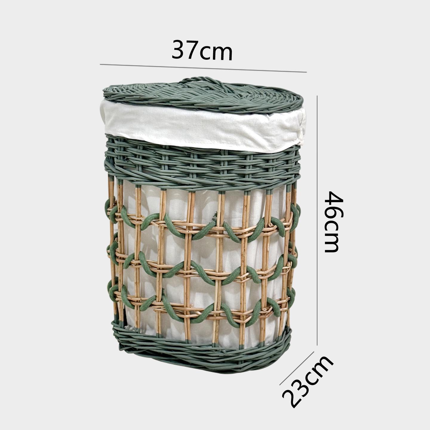 

Handwoven Luxury Laundry Basket - Large Capacity with Lid for Bedroom & Living Room
