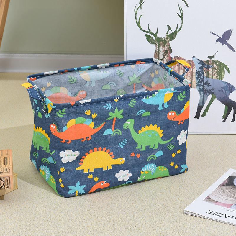 24L Cube Folding Fabric Storage Basket Closet Organizador Clothes Storage Boxes Home Office Shelf Organizers for Kids Toys