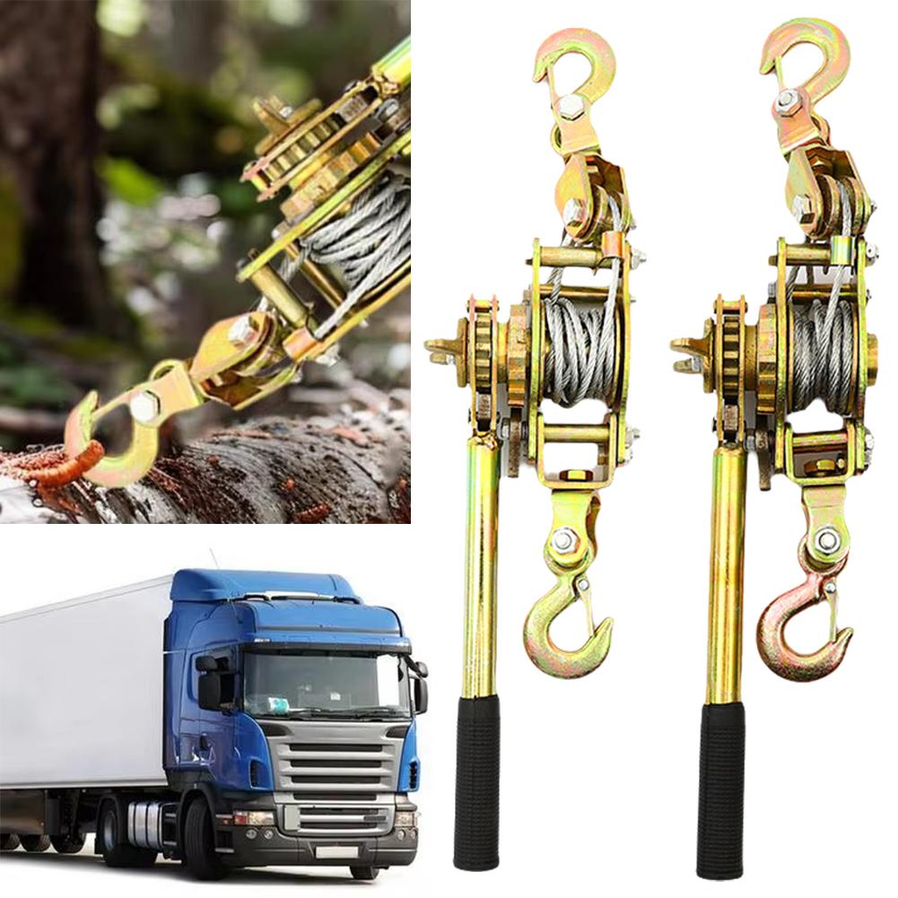 Rope Tightener Heavy Duty Cord Tightener Heavy Duty Lifting Pulley Manual Tensioner Wire Ratchet Tensioner Ratcheting Rope