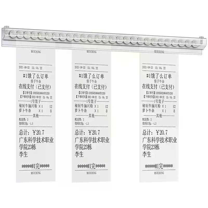 1/2Pcs 30/40/50CM Kitchen Takeaway Order Organizer Ticket Holder PVC Takeout Orders Restaurant Tickets Rack For Cafes Pubs