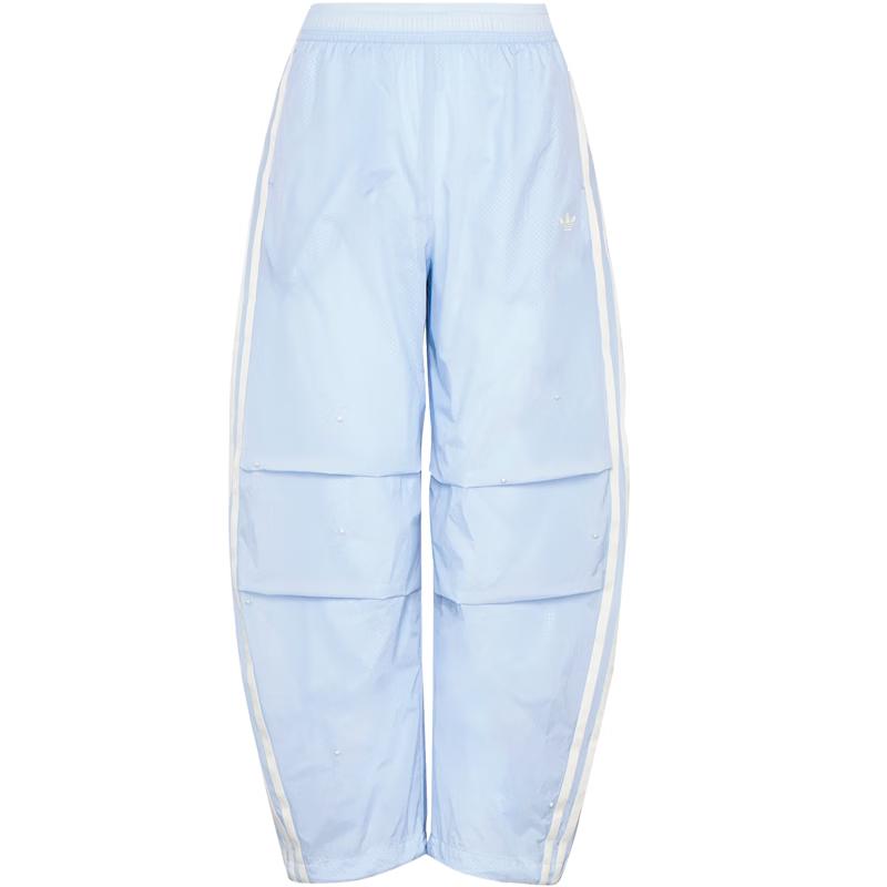 Adidas Girls  Trefoil Loose Woven Curved-Leg Sports Pants 152