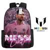 Football Schoolbag Surrounding Primary And Secondary School Students Backpack Miami International Player Backpack Single-Layer Bag