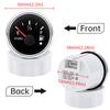 2"52mm Fuel Level Gauge 240-33 Ohm Oil Tank Meter with Alarm 7-color Backlight for Car Yacht 12V24V Waterproof