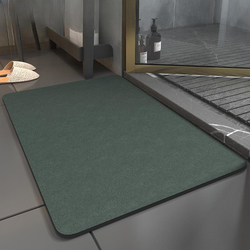 Weiche Badezimmer-Bodenmatte aus Kieselgur, schnell trocknende saugfähige Haushaltsmatte für das Badezimmer, rutschfeste Toiletten-Fußmatte, Teppich-Fußmatte