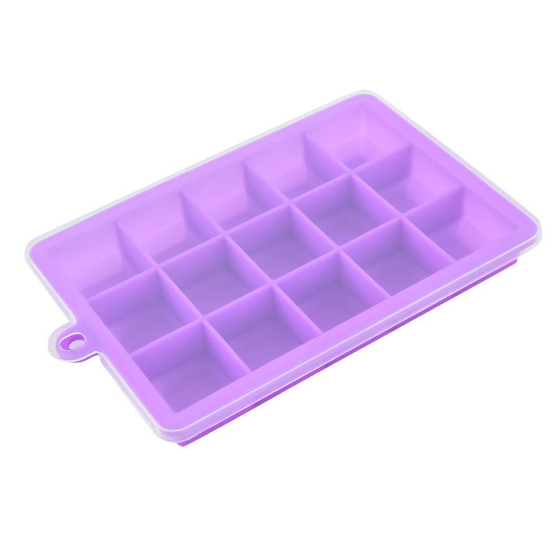 15/24 Grids Large Silicone Ice Cube Mold Ice Tray Mold Ice Cube Maker Mould Non-toxic Durable Bar Pub Wine Ice Blocks Maker