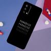 Simple Minamilst Black Quote Case For Oppo A78 A18 A38 A74 A94 A54 A58 A98 A80 A60 A40 A96 A76 A16 A15 A17 A57 A5 A6 Pro