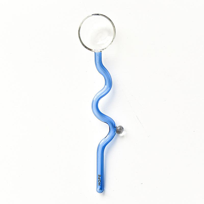 Creative Color Glass Water Cup with Handle Breakfast Milk Cup Heat Resistant High Borosilicate Cup Drinking Glasses Spoon Cups