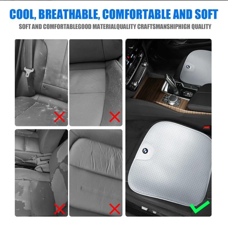 Summer Cool Car Seat Cushion, Breathable Comfort Drivers Seat Covers , Car Protector Accessories for BMW M E39 E46 E60 E90 F20