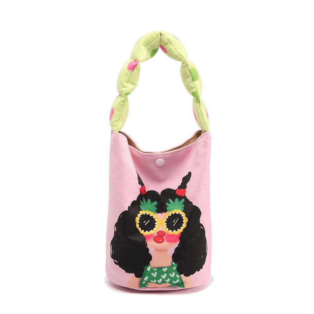 

Handbag Small Tote Bucket Bag High-End Mini Crossbody Cute Little Girl Pet Bag Handheld Bag розовый
