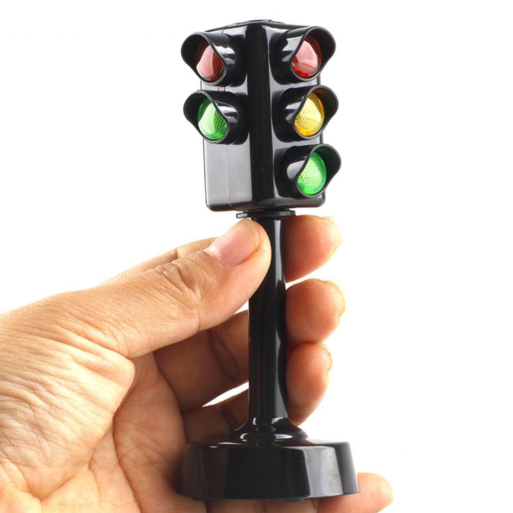 Mini Traffic Signs Light Safety Traffic Lights Toys Collection Model Red Green Light Lamp Educational Toys