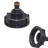 IBC Tote Adapter S60 Coarse Thread X 16mm 1/2'' Water Tank Shut Off Ball Valve Garden Hose Tap Ton Barrel Faucet Connecter