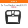 Car Frame Fascia Adapter Decoder Android Radio Dash Fitting Panel Kit For 2015-2018 RENAULT SANDERO/ LOGAN 9/10.1 inch