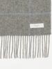 B:MING LIFE STORE by BEAMS Men's Windowpane Check Scarf, Grey Free