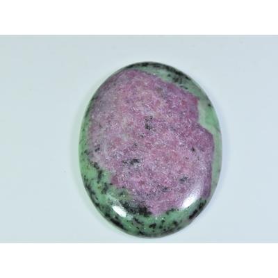 226Cts. Natural Ruby Zoisite Oval Cabochon Loose Gemstone 41X60X08MM D-156