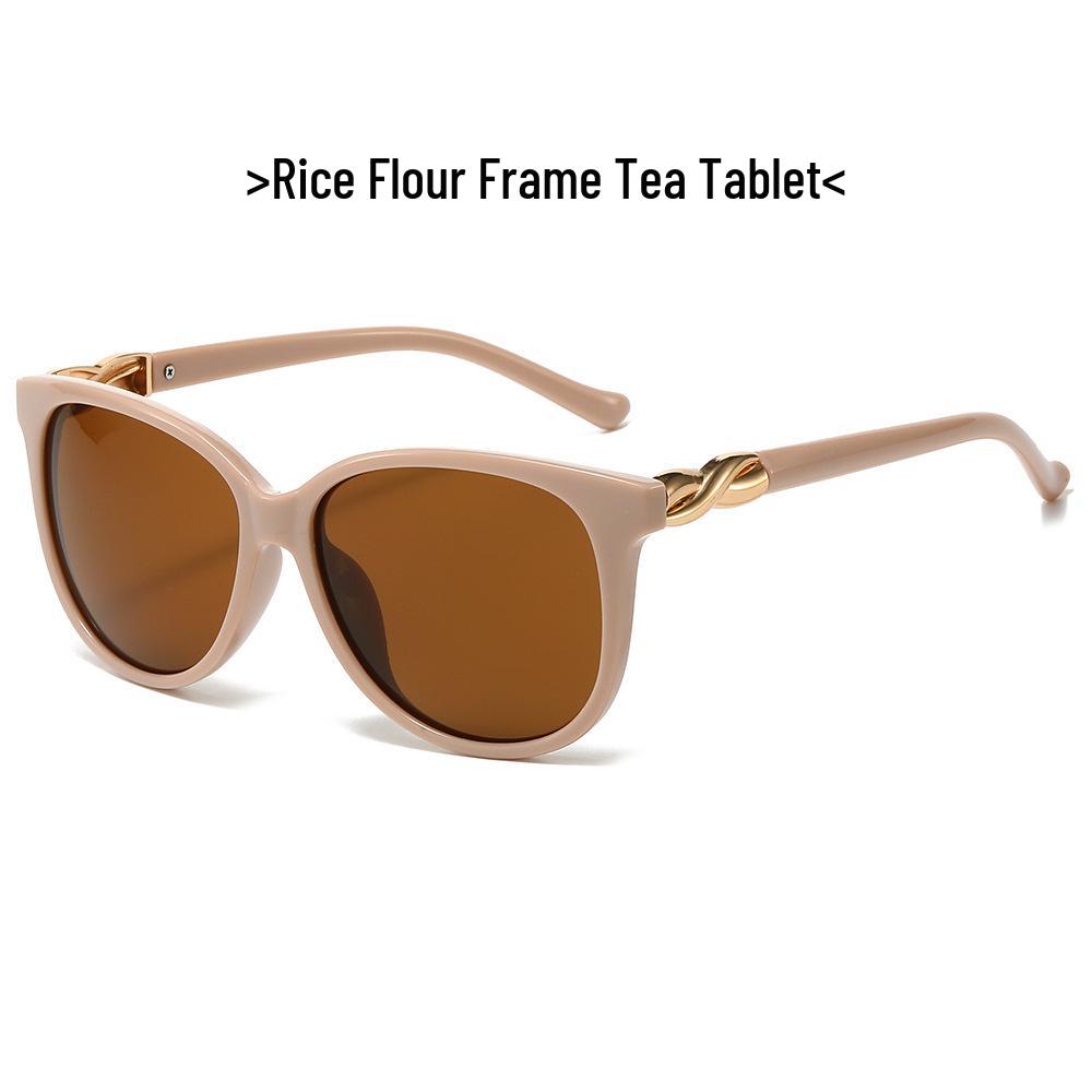 New Stylish Retro Large-Frame Women's Sunglasses - Versatile and Trendy for Outdoor Street Style