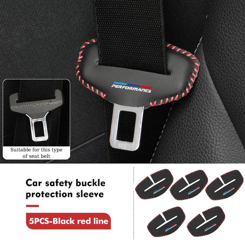 

2pcs Car Seat Belt Buckle Cover Protector Anti-collision Case For BMW X1 X3 X4 X5 X7 G20 G38 F20 F39 F48 E46 E60 E36 E39