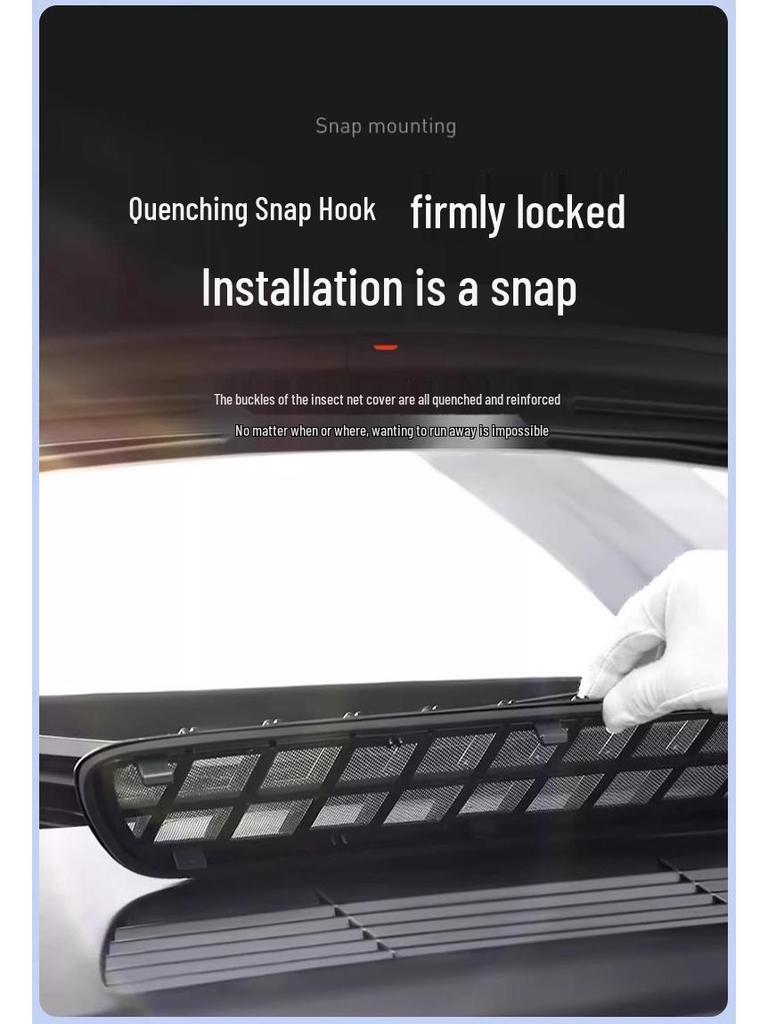 Tesla Model 3/Y Refresh AC Inlopp/Utlopp Insektsäkert Filterskydd