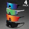 4 Pairs Unisex Glasses Decorative Large Frame Fashion Style