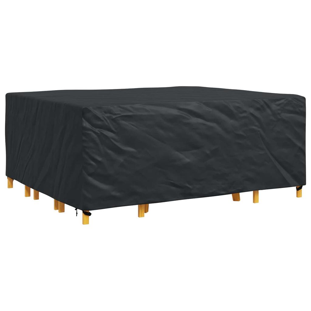 Solid Black Furniture Cover 250 x 210 x 70 cm 210D