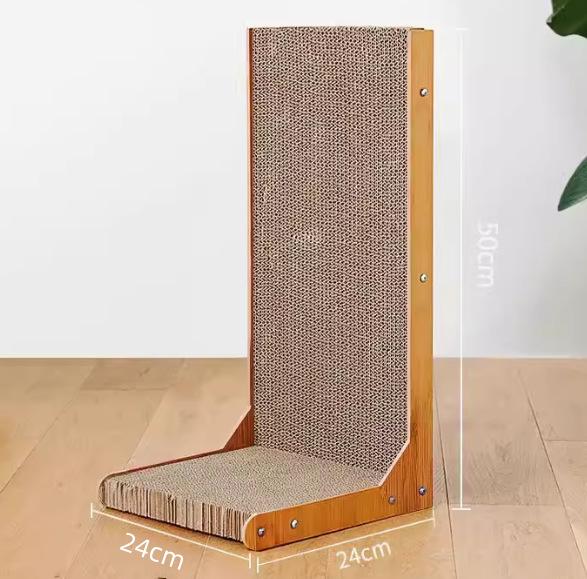 Large L-Shaped Cat Scratch Board - Durable, Non-Shedding, Scratch-Resistant Sofa Protector