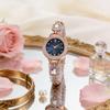 Womens Alloy Wristwatch With Sparkling Beads And Quartz Movement For Daily Use