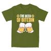 Awesome The Beer Of Bitcoin T-Shirts Men Round Neck  T Shirt Cryptocurrency BTC Crypto Short Sleeve Tee Shirt Clothing