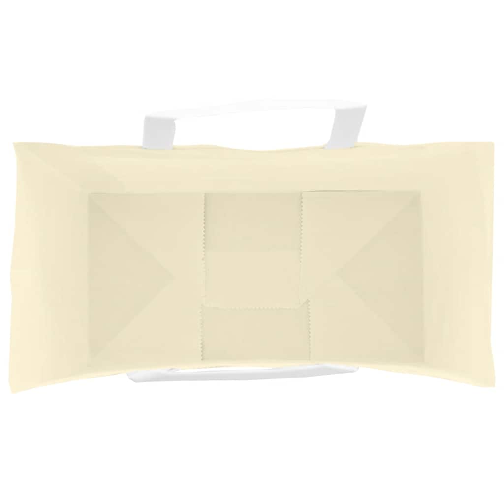 Paper Carrier Bags 50 Pcs with Handles Yellow 32x17x25 Cm