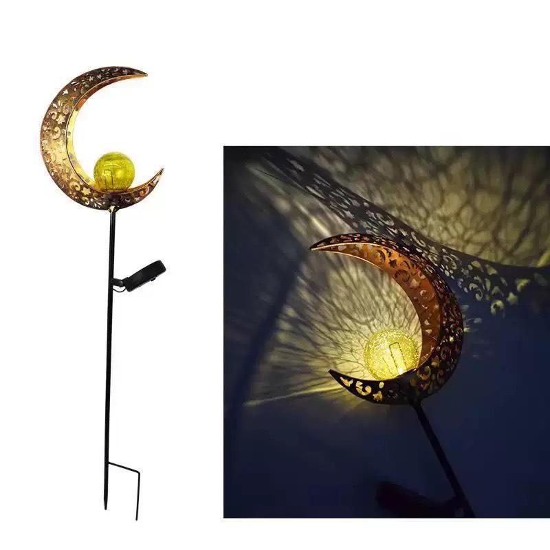 Moon Fairy Water Drop Wrought Iron Floor Light - Outdoor Decorative Landscape Light
