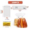 Clear Drawstring Packaging Bag for Cookies, Bread, Candy, and Baked Goods