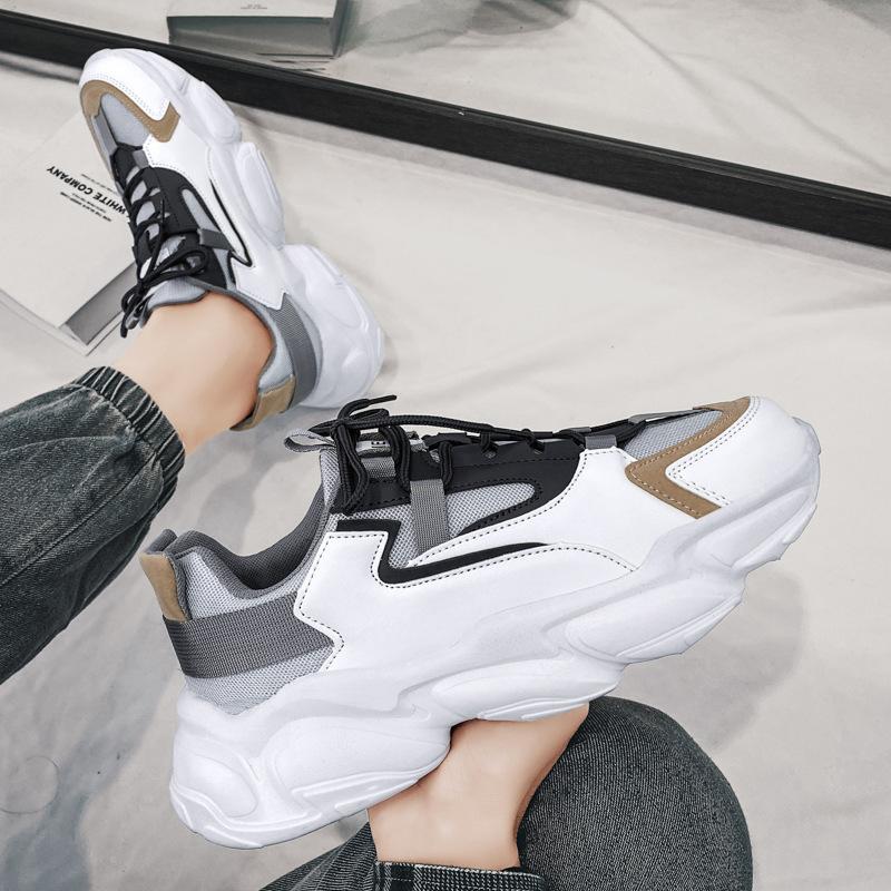 Men's Shoes 2024 New Spring Outdoor Sports Shoes Trendy Versatile Retro Casual Dad Shoes Platform Casual Shoes