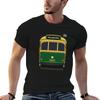Melbourne Tram Wclass Front View Tshirt Light Athletic Short Sleeve Tee Shirt