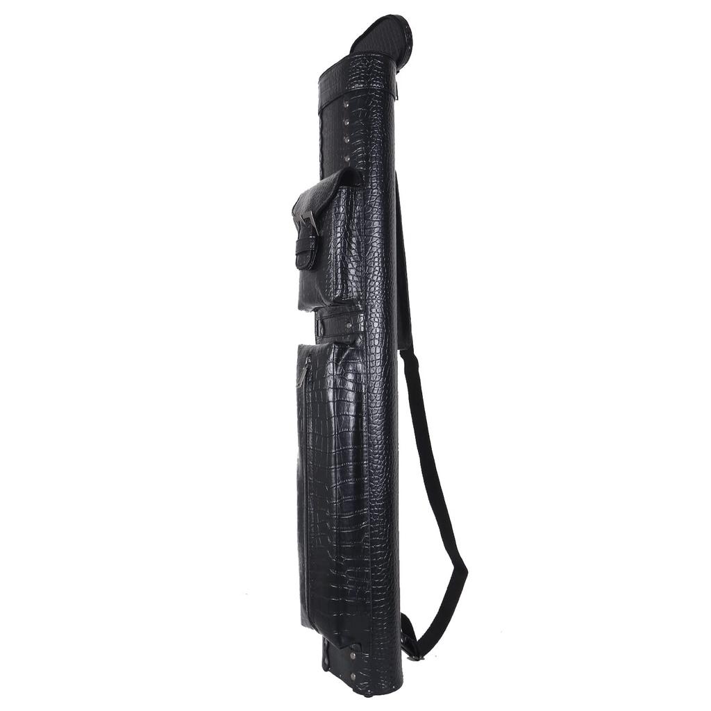 Daisei Billiard Cue Case (Black Crocodile-Style (2x4) 5BK)