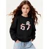 European Sizes  Kids' Casual Sweatshirt Printed Round Neck Pullover, Kids' Round Neck Sweatshirt with Fashion "67" Theme Feature Print for Kids