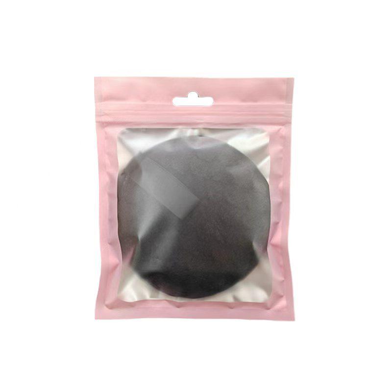 Large Double-Sided Pineapple Plaid Cleansing Puff - Thick Flocking Makeup Remover