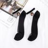 1 Pair of Transparent Lace Crystal Socks Breathable Ultra-thin Ankle Socks Summer Girl Stretch Socks